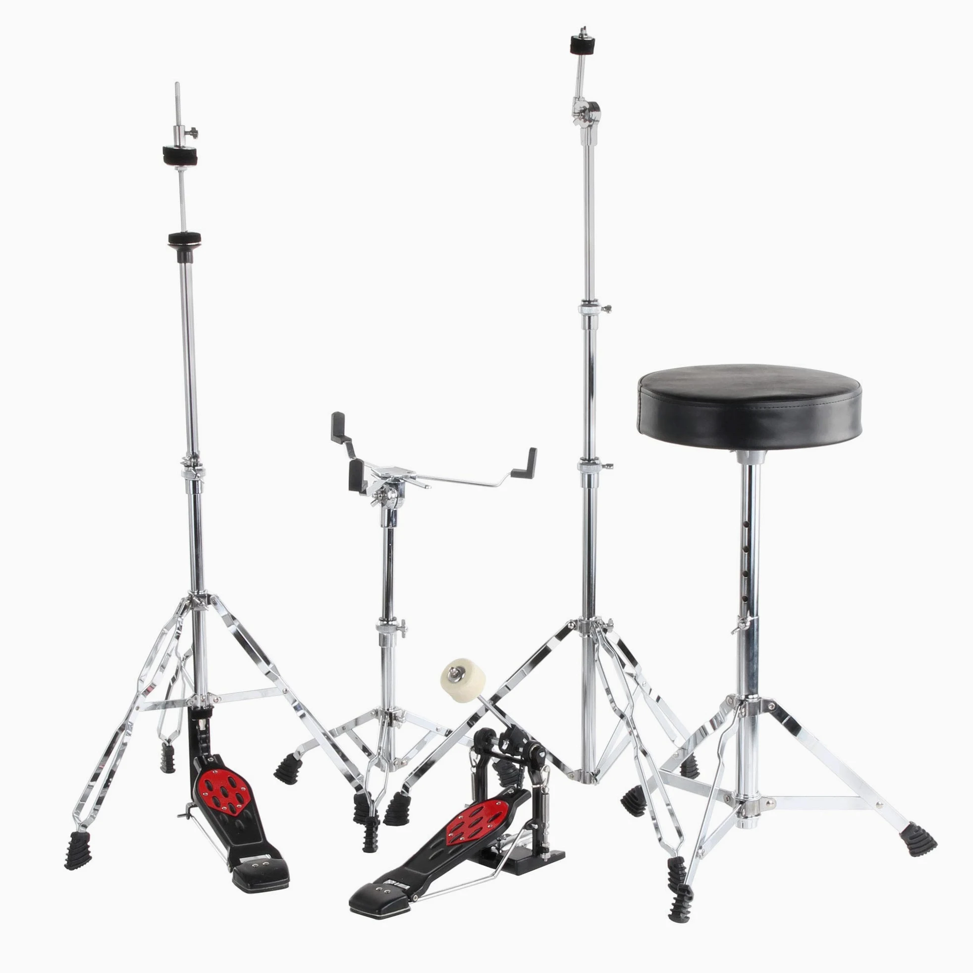 XDrum Semi 22" Standard Schlagzeug Midnight Black - 22" BD, 12" TT, 13" TT, 16" FT, 14" SD - inkl. Schule - Schwarz