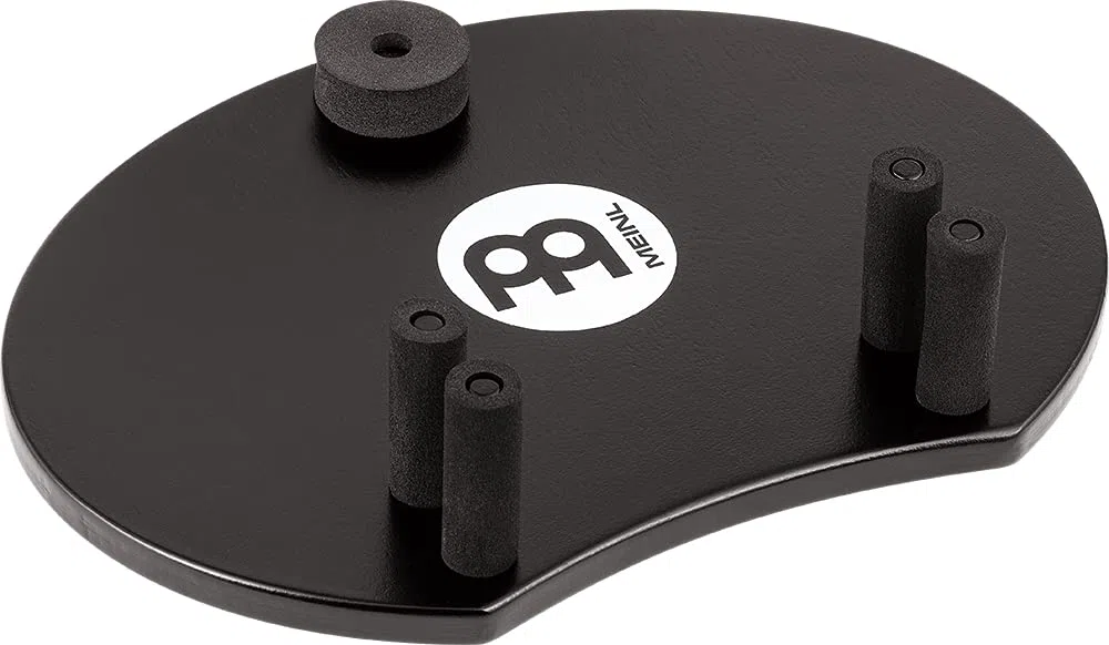 Meinl Percussion Tambourine Holder Set – Fußtamburin - Set mit Meinl Headliner Tambourine und Bodenhalterung - Baltische Birke, Schwarz (MPTHS)