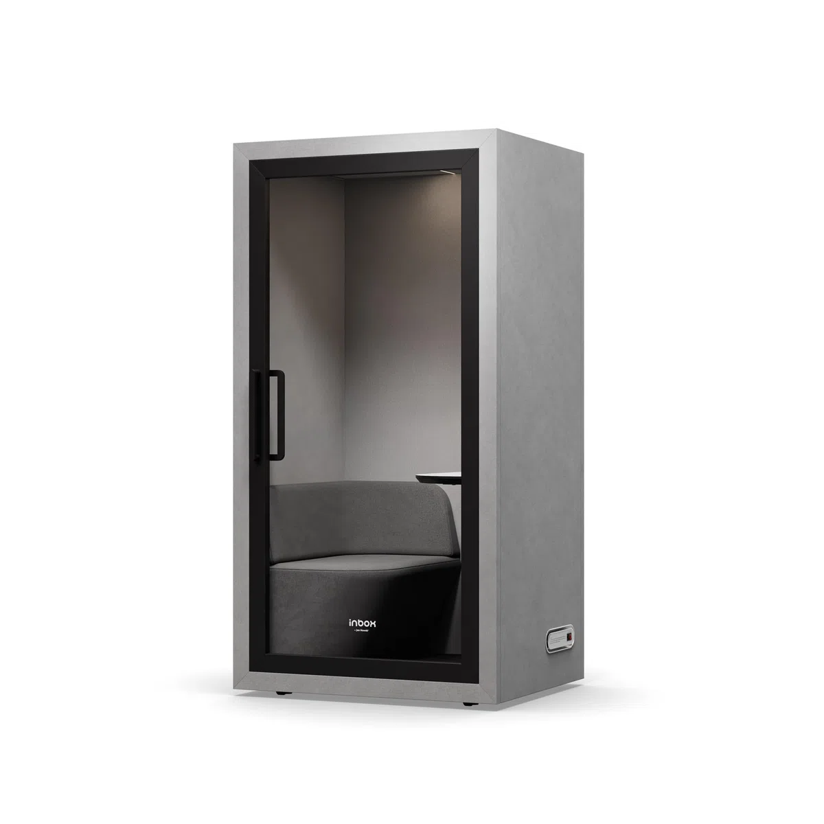 Jan Nowak Akustikkabine Büro 1 Person, schallisolierte Telefonkabine für Büro und Open Space, mit Belüftung LED, Steckdose USB, 210 x 110 x 90 cm