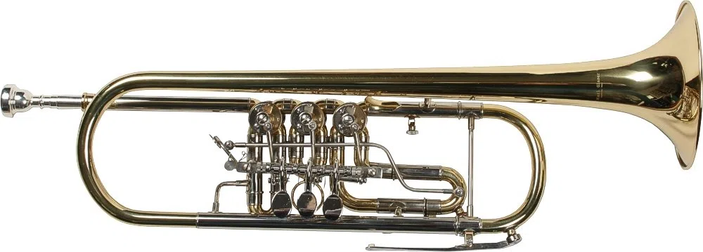 Konzert Trompete, Drehventile, Koffer, Mundstück