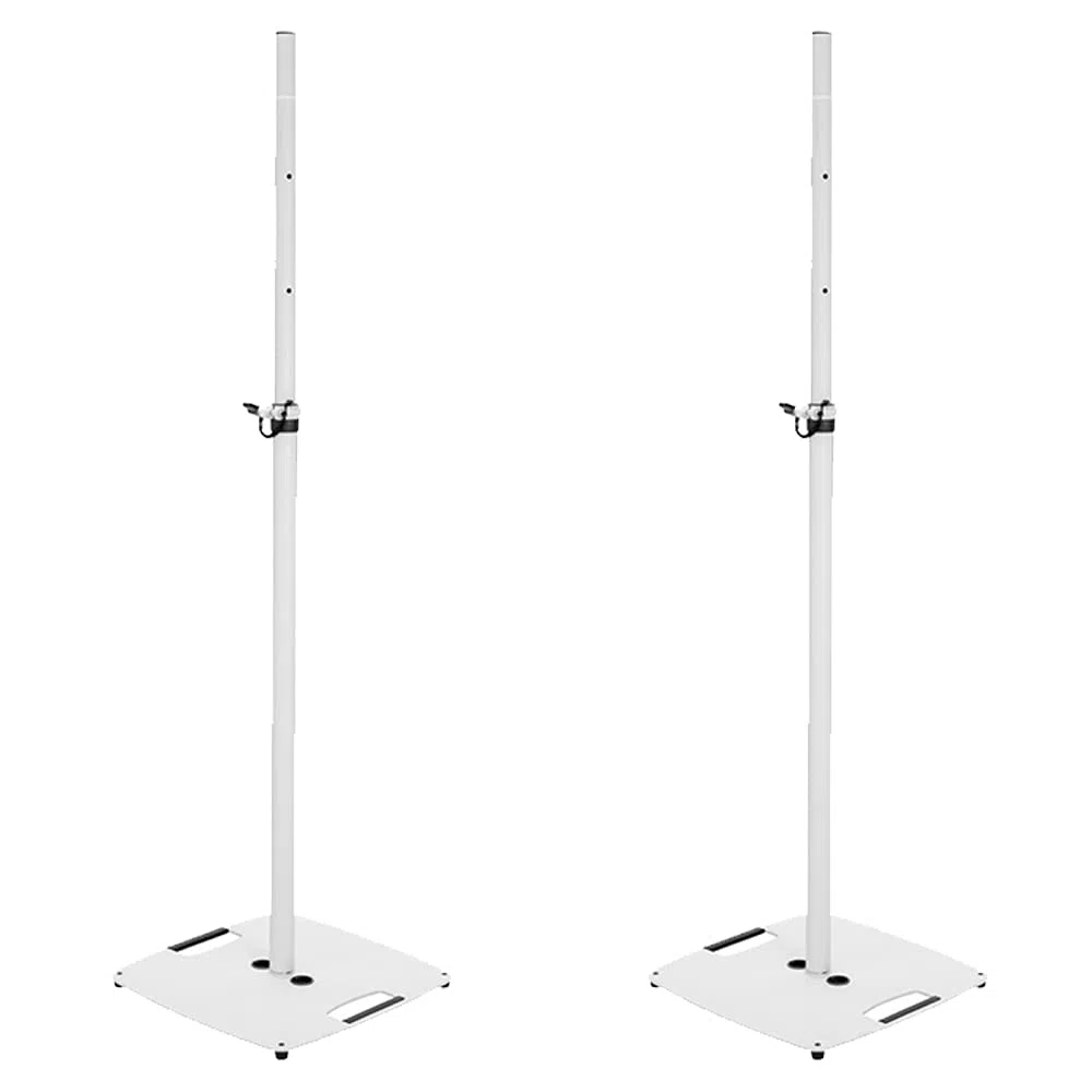 2x OMNITRONIC BPS-2 Lautsprecherständer weiß Bundle