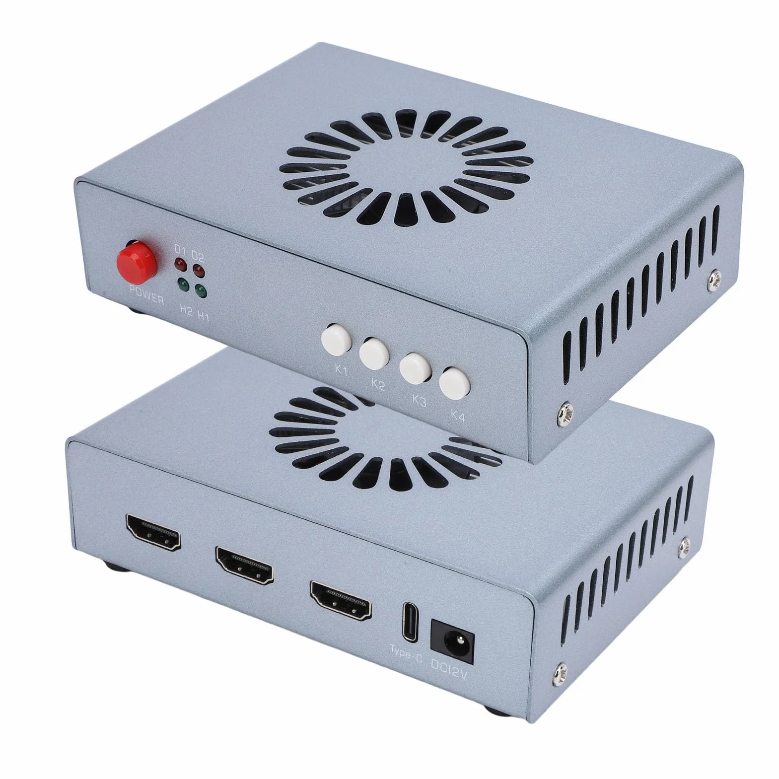 DMA Fusor Kombinierer HD Multimedia Interface Synthesizer Fuser Combiner Display Fuser Display Overlay 2K 144Hz DMA Hardware Adaptiv (EU-Stecker)