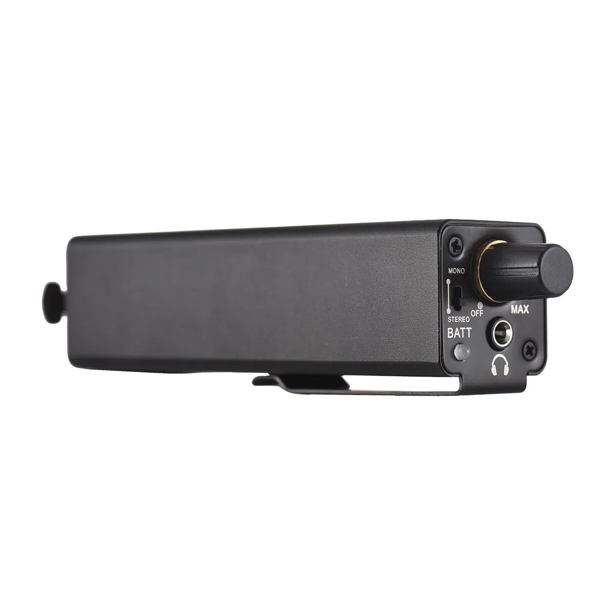 Btuty In-Ear-Monitor-Verstärker, tragbarer Stereo-Kopfhörer-Verstärker mit XLR/6,35-mm-Eingang, 3,5-mm-Ausgangsbuchse, Mono-/Stereo-Schalter, Lautstärkeregelung für Musiker, Keyboarder, Schlagzeuger