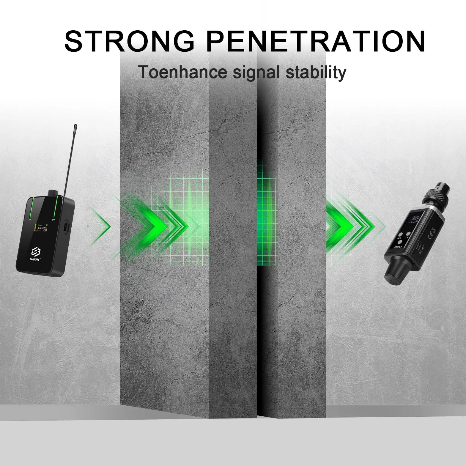 AR9 UHF Mono Wireless In Ear Monitor System Transmitter & Beltpack Receiver for Studio, Band Rehearsal & Live Performance (AR9 Pro-1)