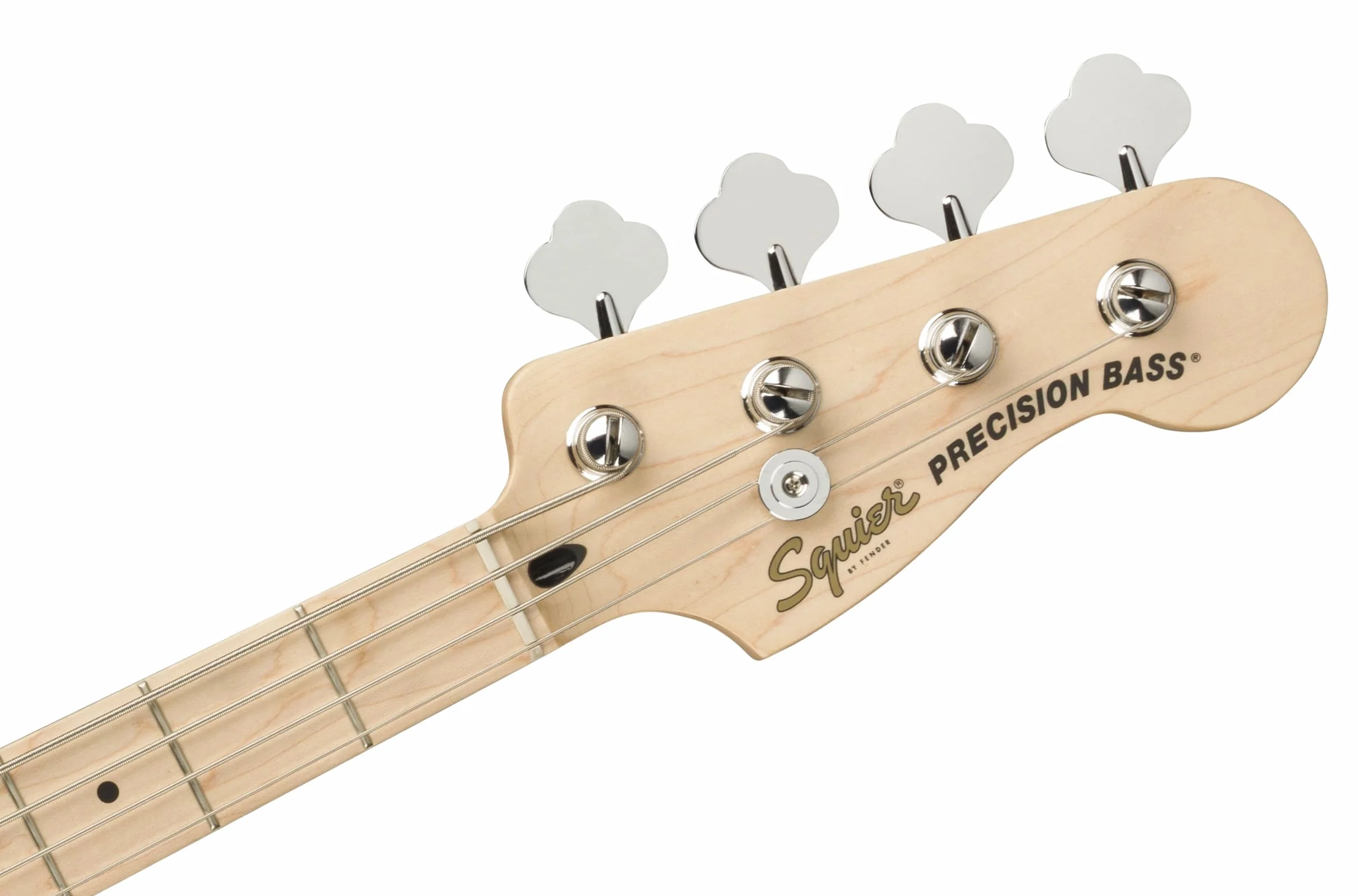 Squier by Fender Affinity Series Precision, E-Bass, Ahorngriffbrett, Olympisch Weiß, Inklusive kostenloser virtueller Kurse auf Fender Play