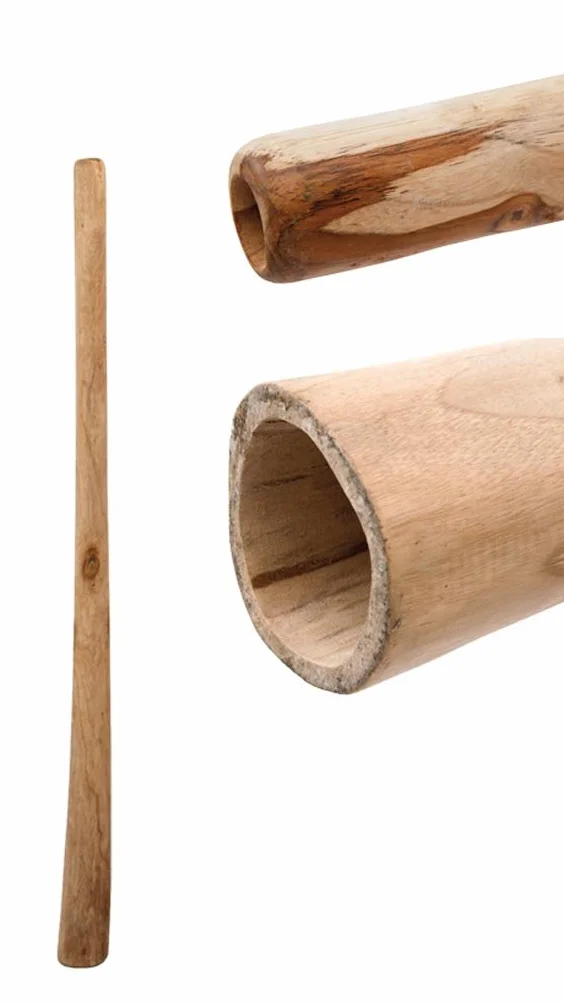 Didgeridoo aus Teakholz naturbelassen geölt Länge 100cm für Kinder & Anfänger geeignet vergleichbar mit Eukalyptus aber preiswerter klarer Ton Rissstabilität Weltmusik Aborigines Percussion