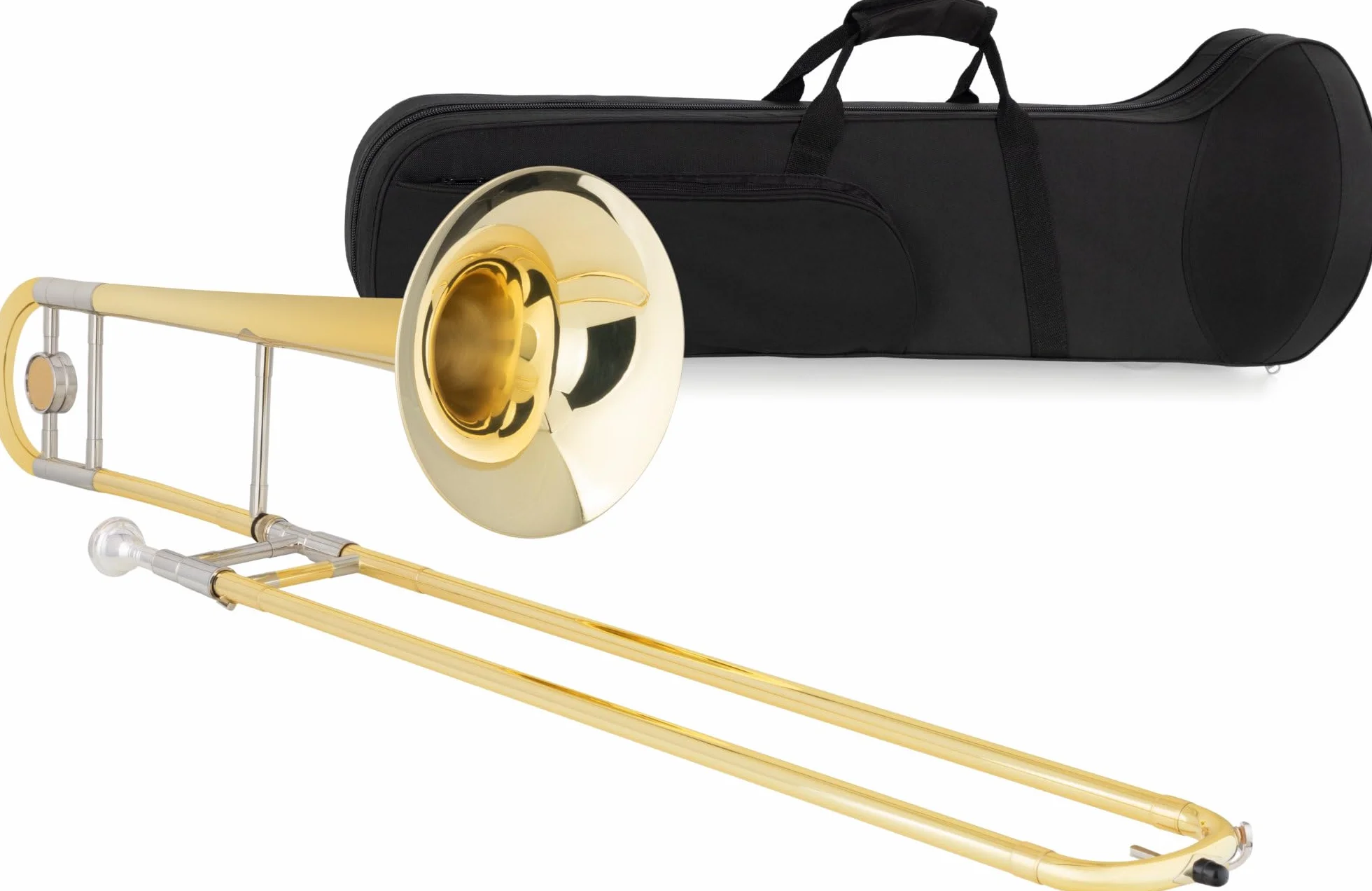 Classic Cantabile TP-42 Tenorposaune - Bb-Stimmung - Messing - Neusilber-Innenzug - inkl. Koffer, Mundstück und Reinigungstuch