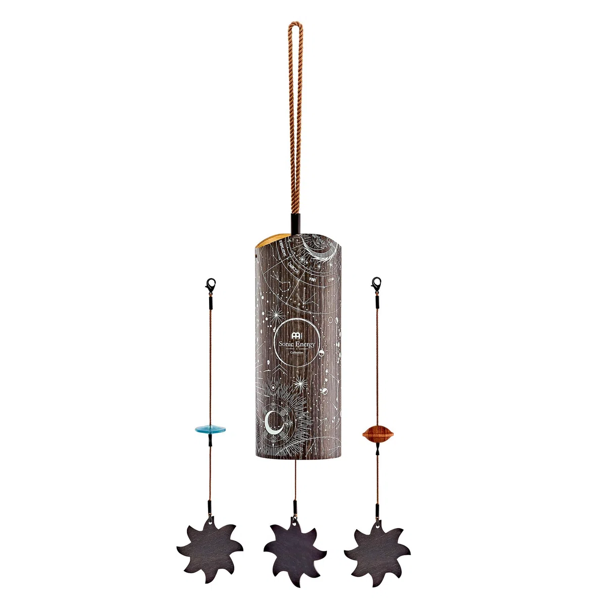 Sonic Energy Cosmic Bamboo Chime Stella – Klangspiel Nacht, 432 Hz – Für Meditation, Therapie, zur Dekoration – Inkl. Ersatzpendel (CBCSTELLA)