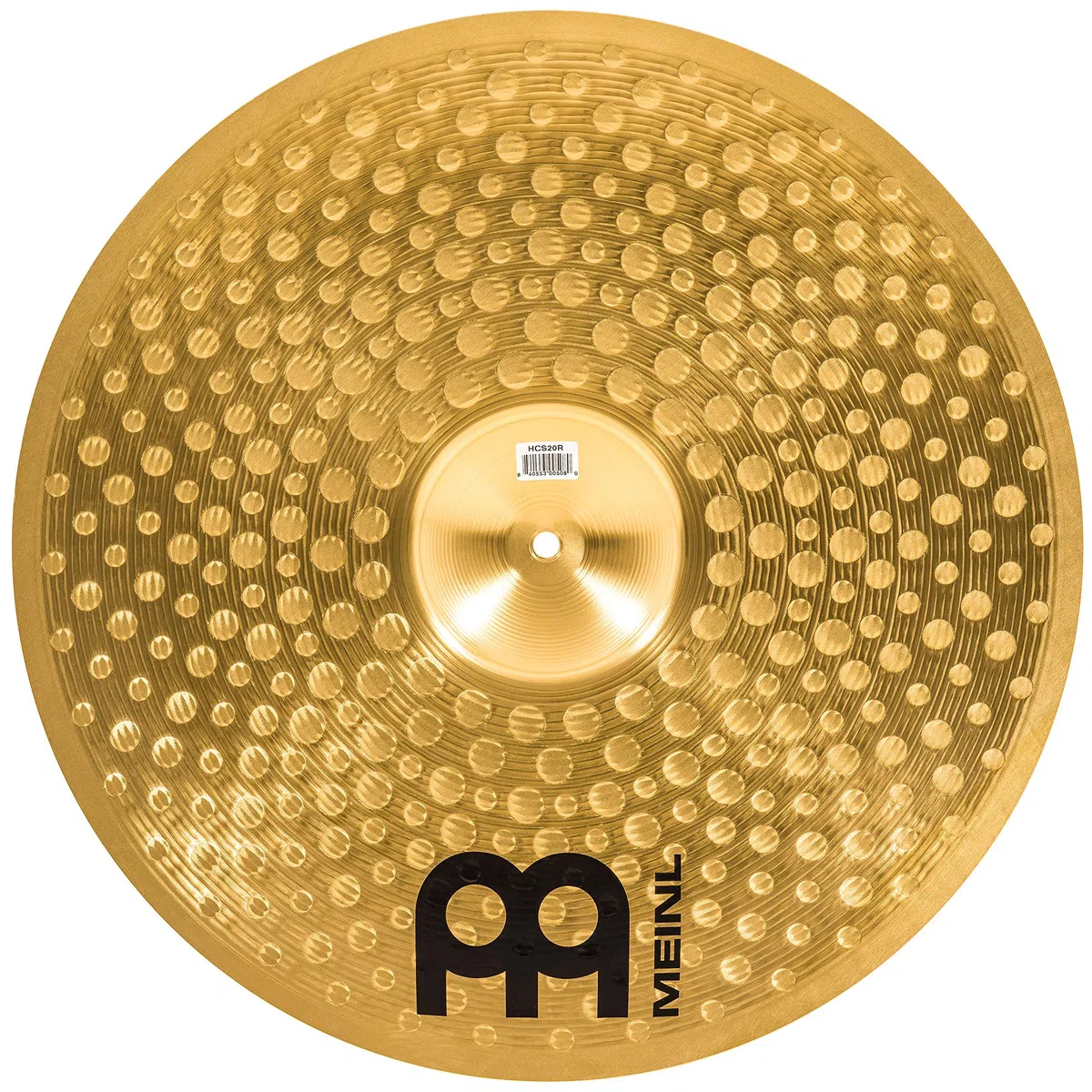 Meinl Cymbals HCS Ride 20 Zoll (Video) Schlagzeug Becken (50,80cm) Messing, Traditionelles Finish (HCS20R) & XDrum Galgenbeckenständer Semi (Höhe 84 bis 157 cm, versenkbarer Galgen, doppelstrebig)