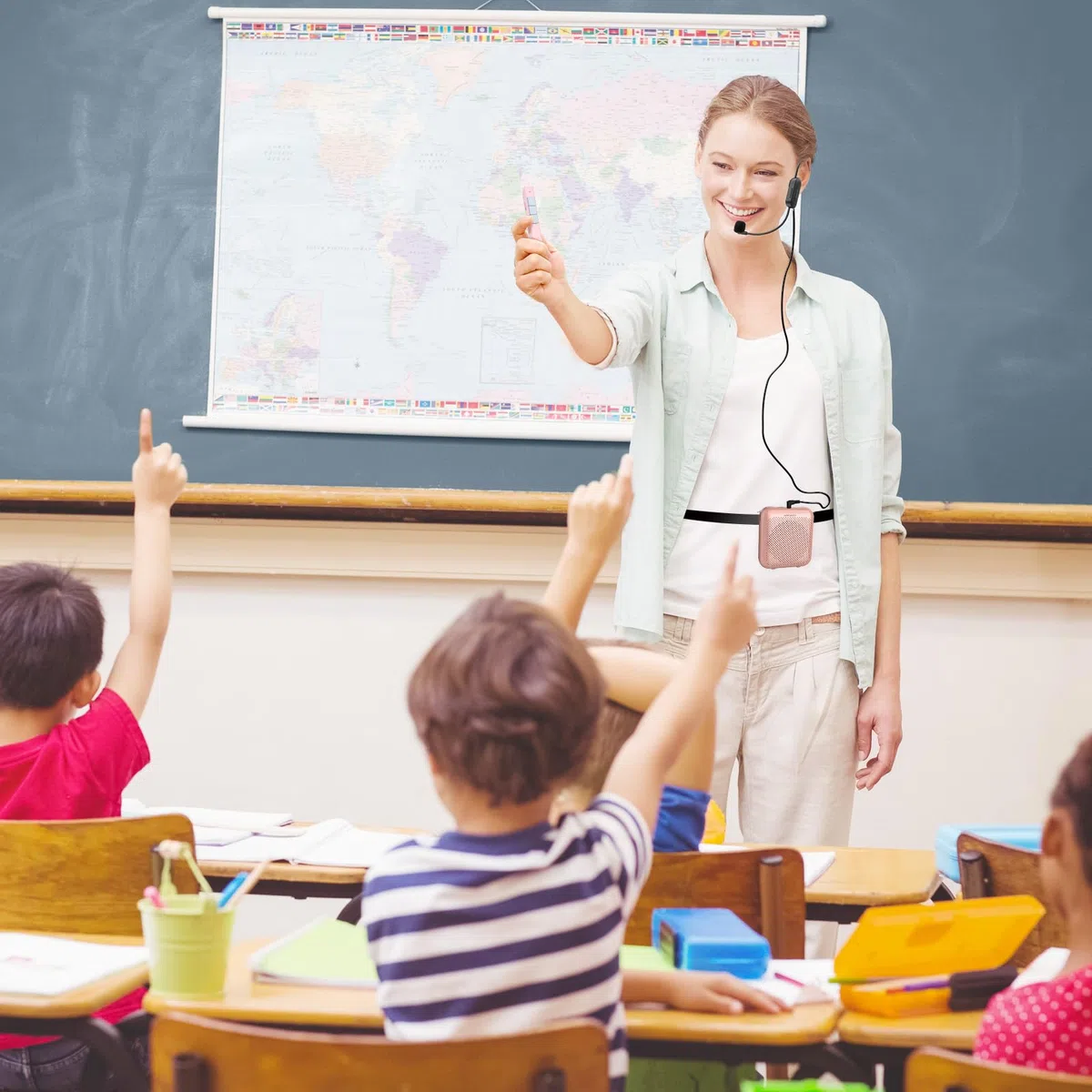 Norwii Sprachverstärker, PA-Endstufen, Tragbares Mini-Kabelmikrofon-Headset für Lehrer im Klassenzimmer und bei Vorlesungen im Freien, Unterricht, Reiseleiter, USB-C-aufladbar