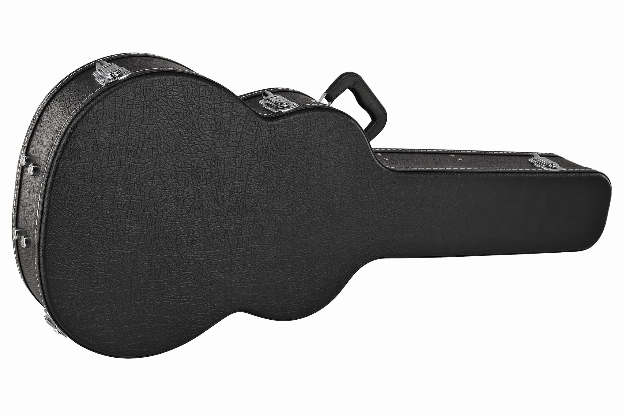 GEWA Holzkoffer mit Kunststoffbezug schwarz, Gitarrenkoffer für Konzertgitarre
