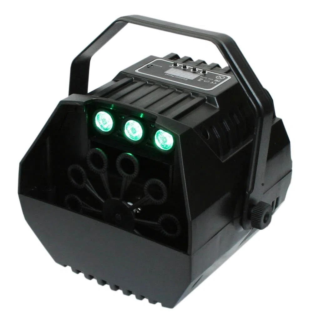 E-Lektron B102 Seifenblasenmaschine RGB LED-Beleuchtung und Fernbedienung für Party, Disco, Kinder-Party, Hochzeiten, Familientreffen, usw. (B102)