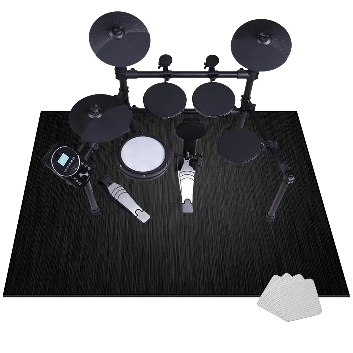 Elektronisch Schlagzeug Teppich Snare Drum Rug - Schallschutz Teppich - Schallschutzmatte - Drum-Teppich - rutschfeste Trommelmatte - Schalldicht Teppiche 180 x 160 cm