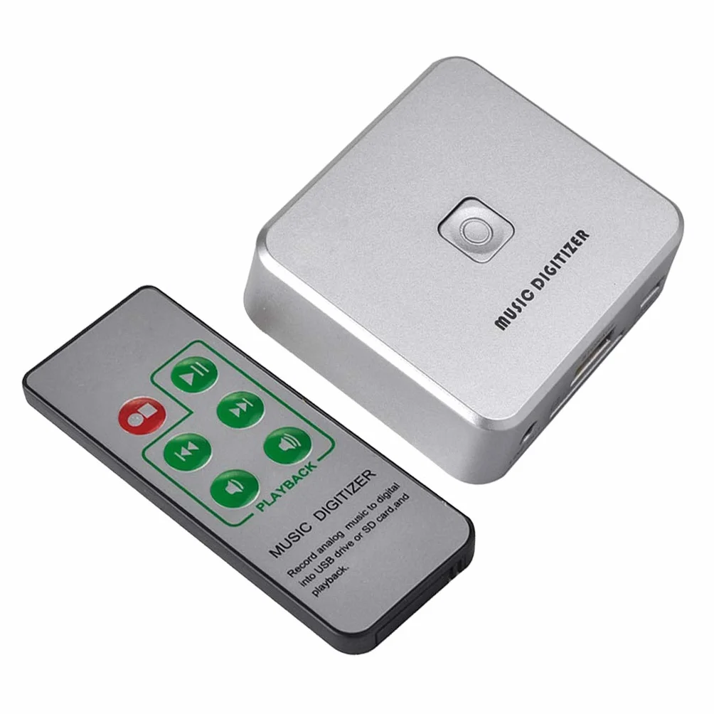 non-brand Audio Recorder/Audio-Digitalisierer/Audio Grabber mit 3,5 mm Speichern auf USB-Scheibe als MP3-Datei mit Fernbedienung