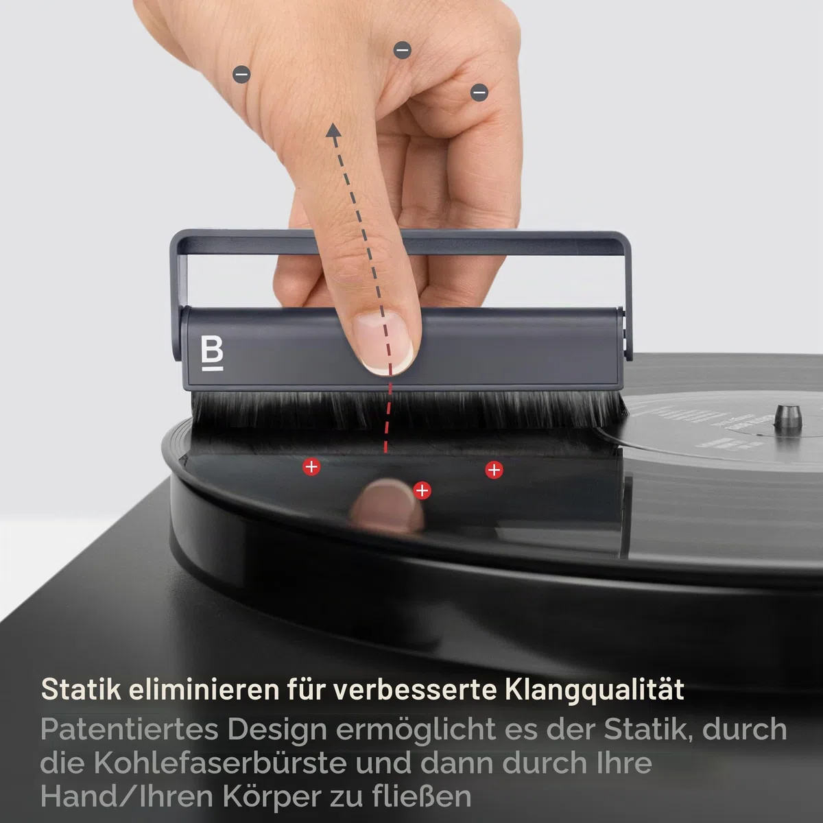 Boundless Audio Schallplatten-Reinigungsset – 8-in-1-Vinyl-Reinigungsset enthält Kohlefaser- und Samtschallplattenbürsten, Stylusbürste, Vinyl-Reinigungslösung, Mikrofasertücher und Metalletui