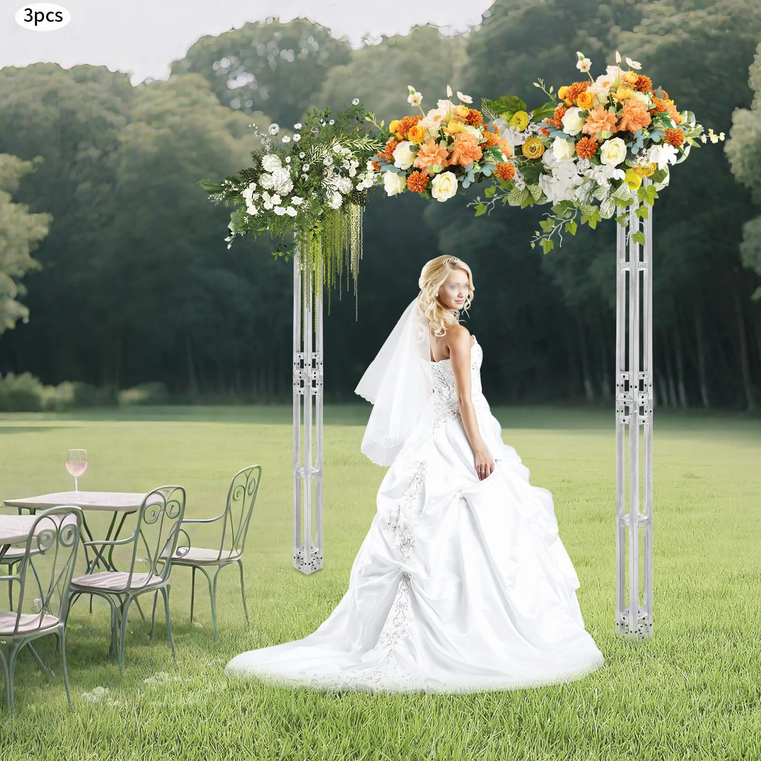 Professional Licht Stativ Set,Traverse - DJ Stand,3 Stück Bühne Truss Stand für Hochzeiten,Aufbau von Bühnenhintergründen, Aufhängen von Werbebannern,Stahlrohr ( je Trägers 200 kg)
