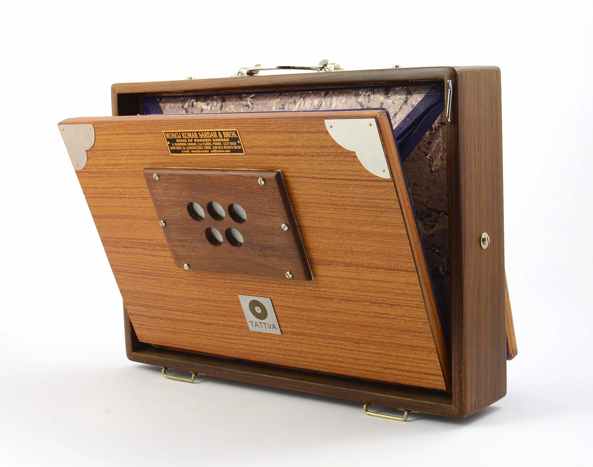 Shrutibox TATTVA "Professional" - MEDIUM Size - mit LANGEM KLANGATEM, C-C, 440 Hz, 13 Stopps, PALITANA Premium Reeds - GETESTET und GEPRÜFT! - ZOLLFREI mit PRIMEVERSAND!