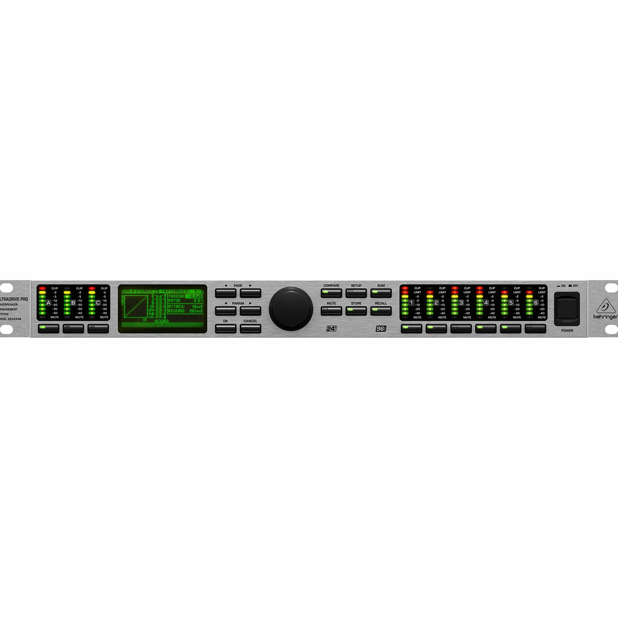 Behringer ULTRADRIVE DCX2496LE Ultrahochpräzises digitales 24-Bit/96-kHz-Lautsprecher-Managementsystem
