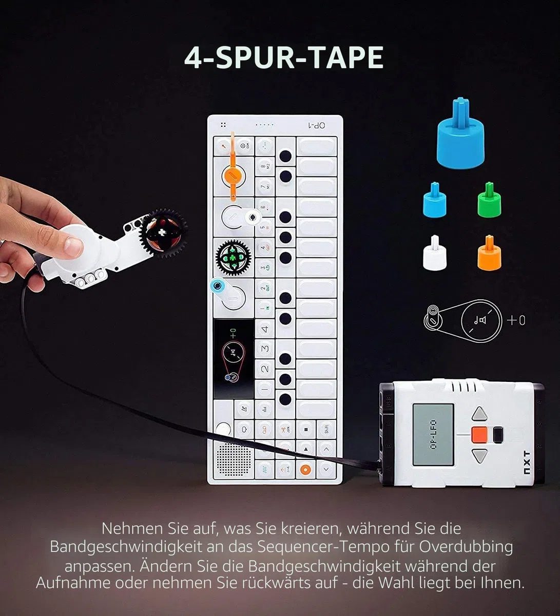 Teenage Engineering OP-1 tragbarer Synthesizer, Sampler und Controller mit eingebautem FM-Radio