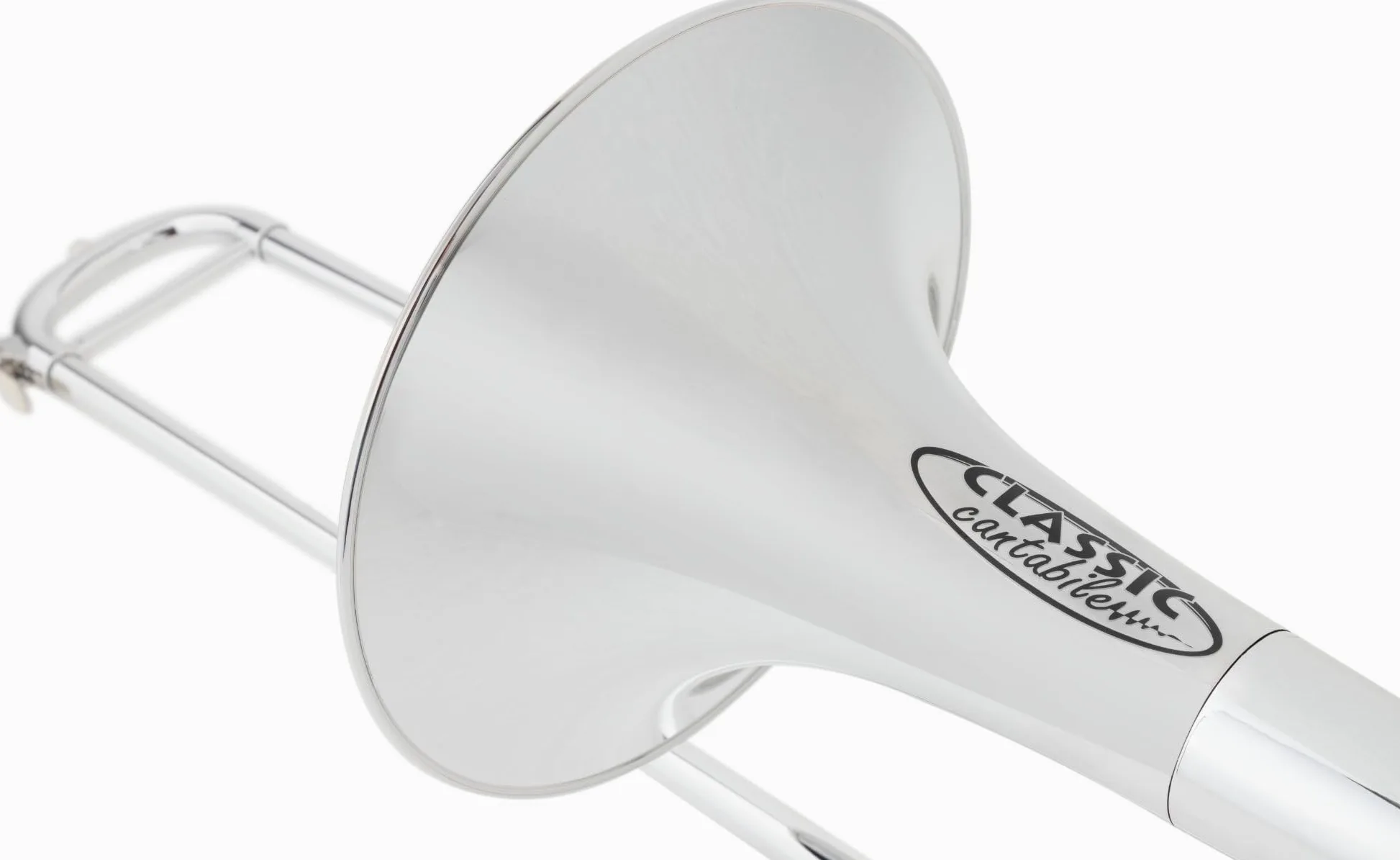 Classic Cantabile MardiBrass ABS Kunststoff Quart-Posaune - Bb/F-Stimmung - Fiberglas-Zug - 850g leicht - Bohrung: 13,9 mm - inkl. Mundstück und Gigbag - silber