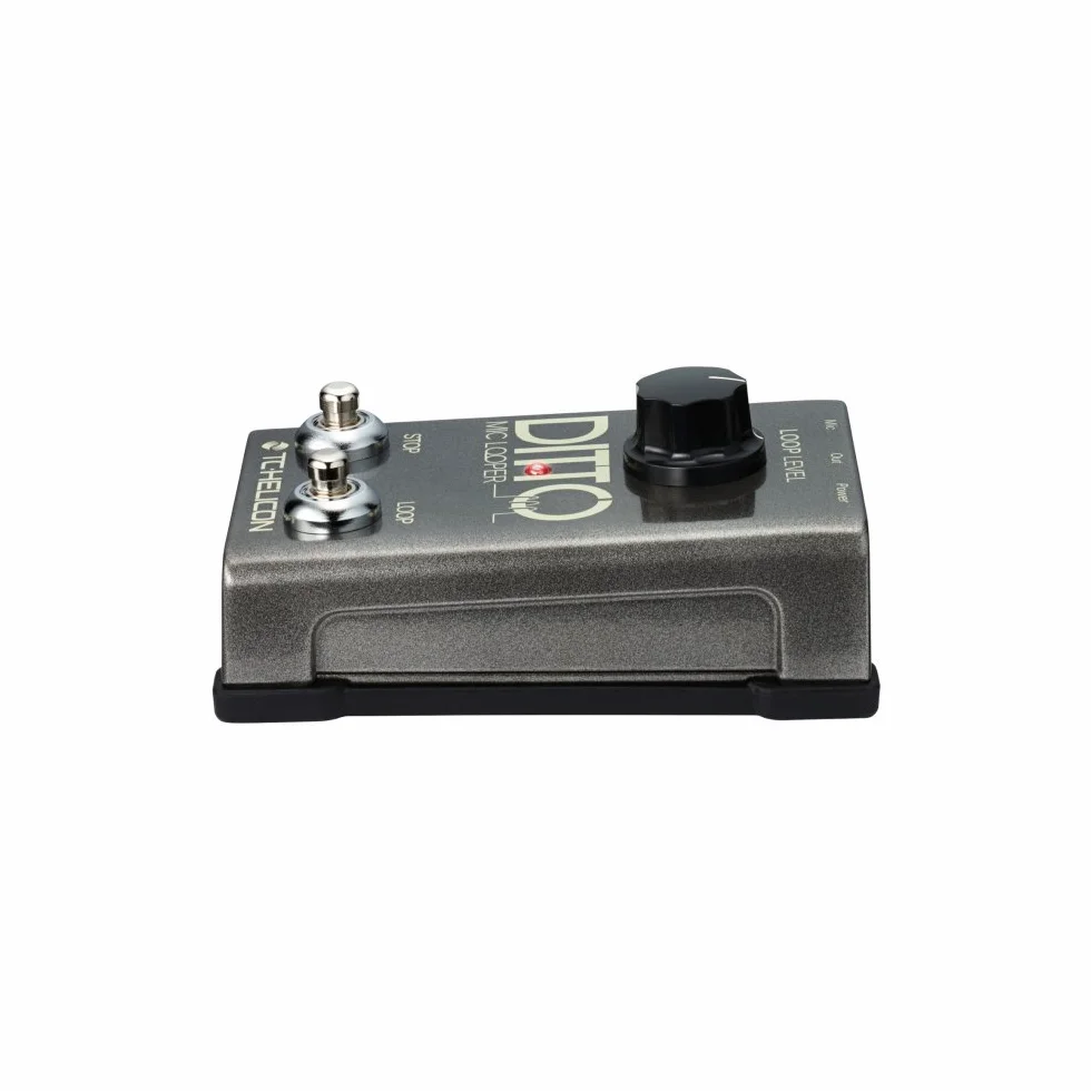 TC Helicon DITTO MIC LOOPER Einfach zu bedienendes Looper-Pedal mit zwei Tasten für Gesang und akustische Instrumente
