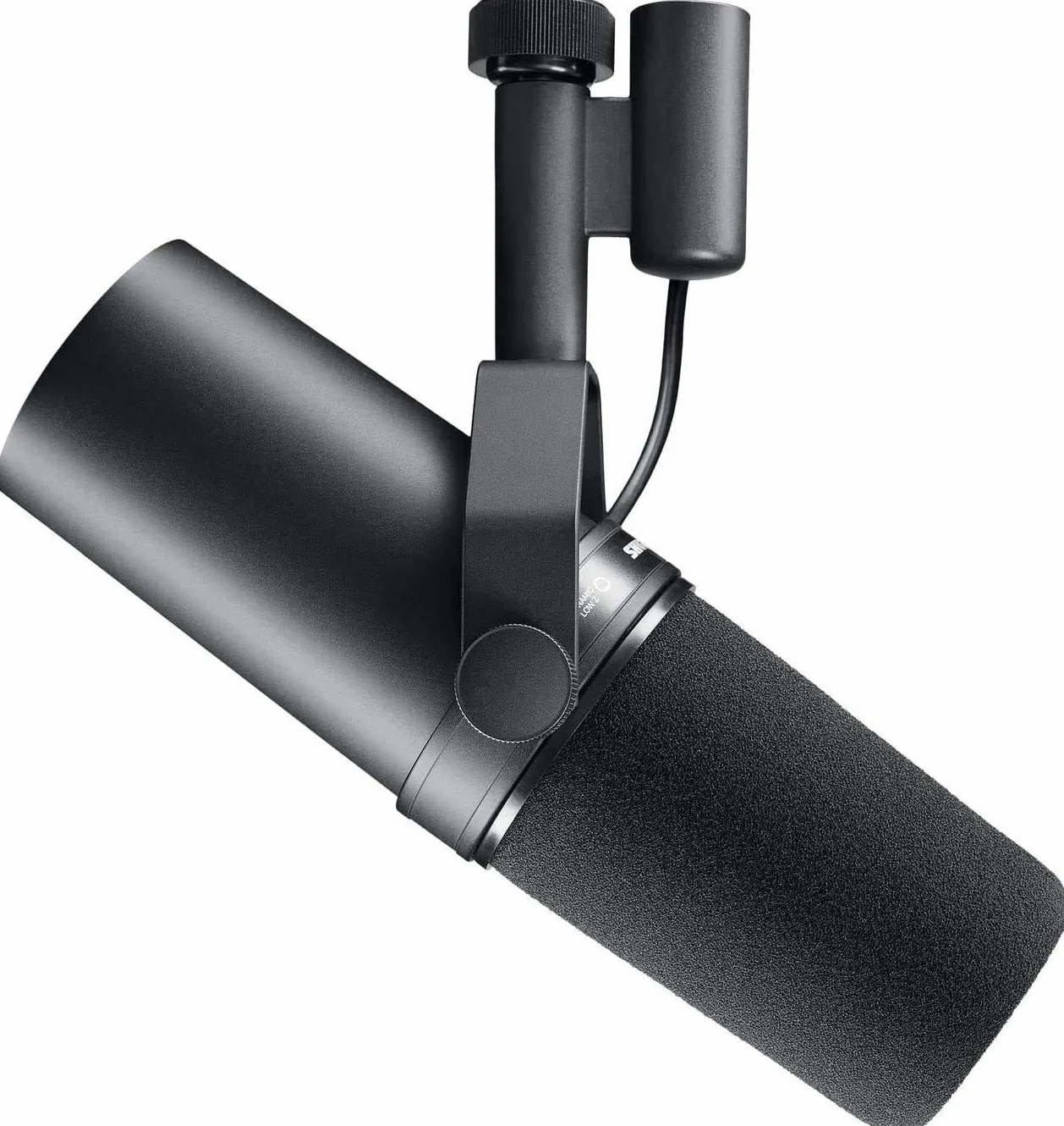 Shure SM7B Dynamisches Gesangsmikrofon für Rundfunk, Podcast und Aufnahmen, XLR-Studiomikrofon für Musik und Sprache, breiter Frequenzbereich, Warmer und weicher Klang - Schwarz