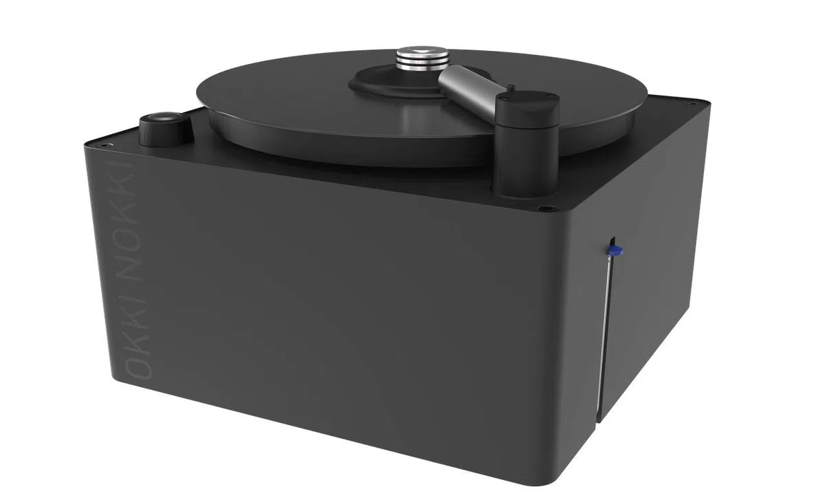 Schallplattenreinigungsmaschine (Schwarz) (inkl. Schallplattenbürste und Reinigungsflüssigkeit)