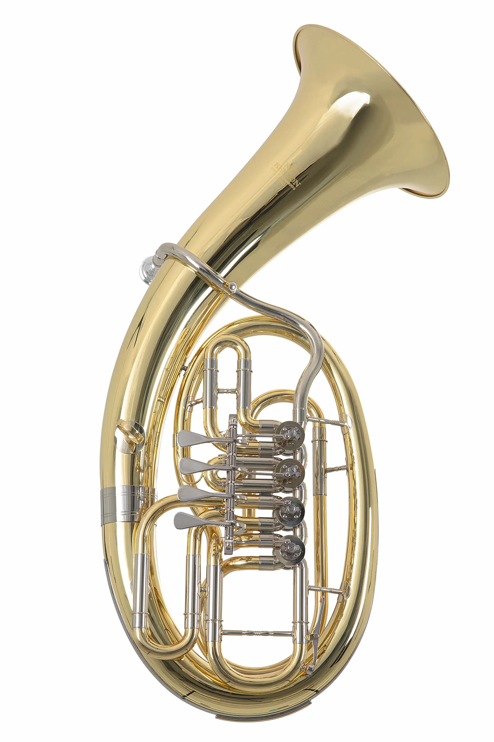 Roy Benson Bb-Bariton BH-202 (mit Ø 26 cm Schallbecher, Neusilber Komponenten, 4 Zylinderventilen, Präzision und erstklassiger Klang, im leicht transportierbaren Formetui)
