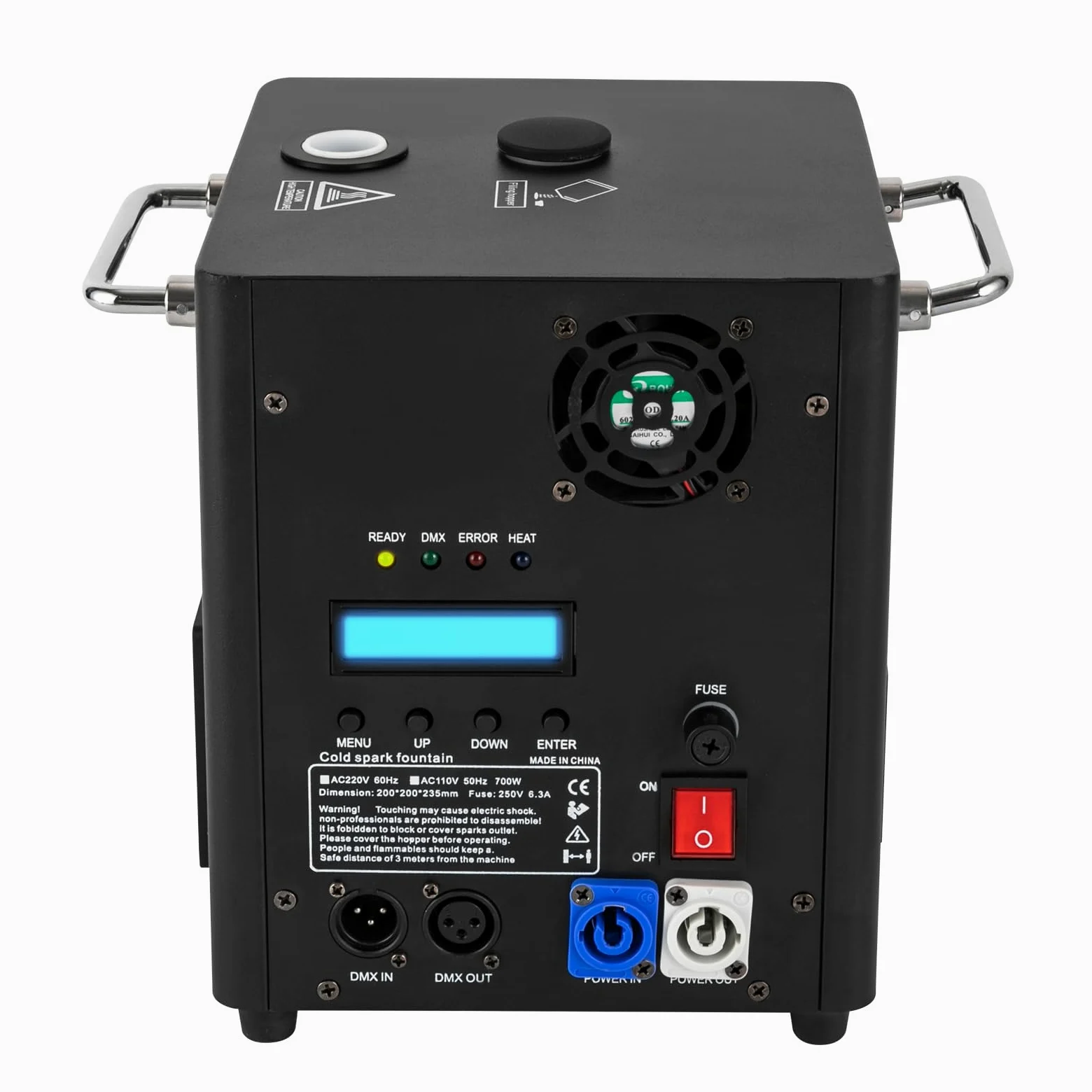 Pyrotechnikmaschinen, Bühnenausrüstung Spezialeffekt Maschine,700W Cold Spark Feuerwerksmaschine Stage Spezialeffekt Machine, Verwenden Sie in Big Show Hochzeitszeremonie Bar Hochzeit, Bühne Party