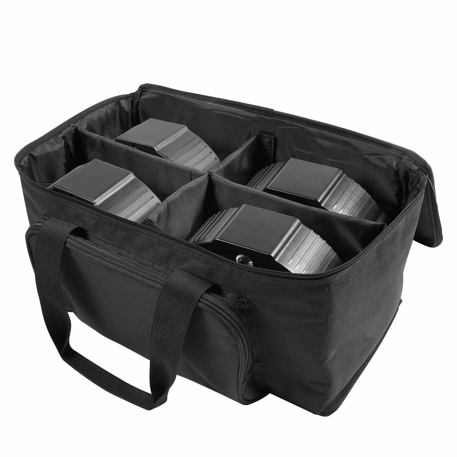 U`King 4 PCS RGB Bühnenlicht Akku mit Par Bag, Wiederaufladbare 36 LED Strahler Par Licht mit Fernbedienung und Timing, Akku Strahler Outdoor für Hochzeit DJ Disco Events Indoor Tanzparty Kirche