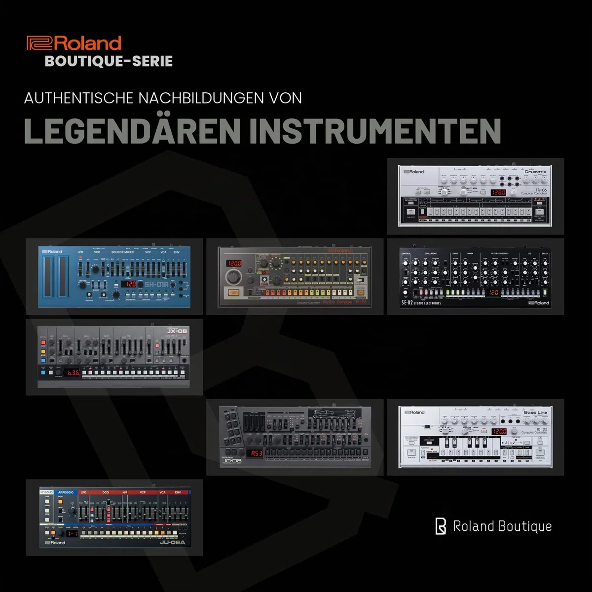 Roland JD-08 Soundmodul Boutique-Synthesizer – Kompakte, moderne Nachbildung des legendären Roland JD-800 aus den 90er Jahren mit neuen Effekten, polyphonem Sequencer und mehr – Leicht, mobil