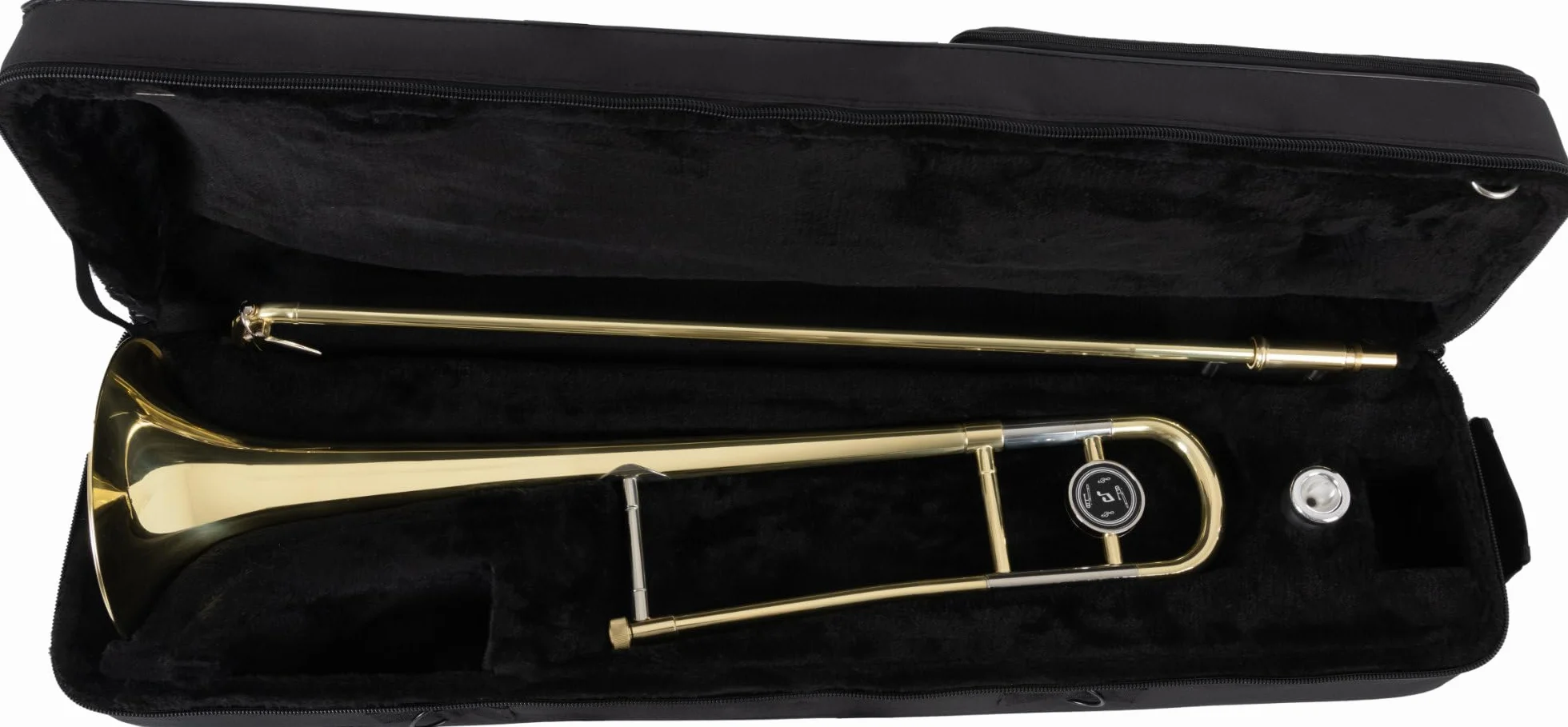 Classic Cantabile TP-12 Tenorposaune - Bb-Stimmung - Korpus-Messing - Finish-klarlackiert, Innenzug-Neusilber, verchromt - Set inkl. Mundstück und Leichtkoffer