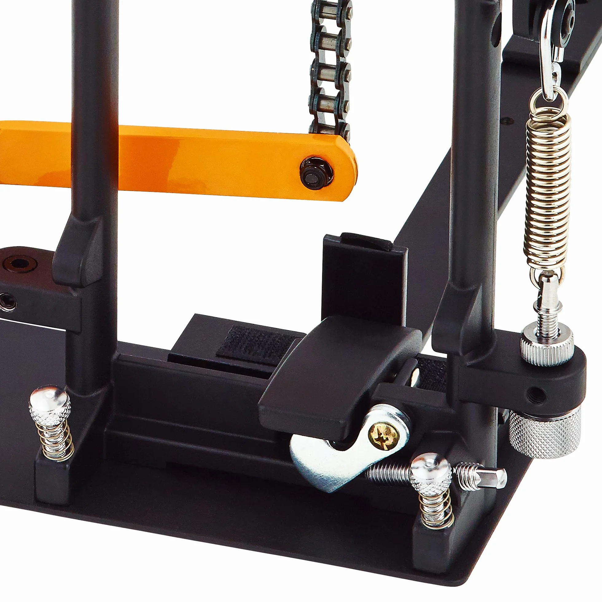 Ortega Guitars Cajon Pedal Rechts - Percussion Series - Metall Pedal mit Schaumstoffschlägel für Trommelkiste - Inklusive Tasche und Drum Key (OCJP-GB)