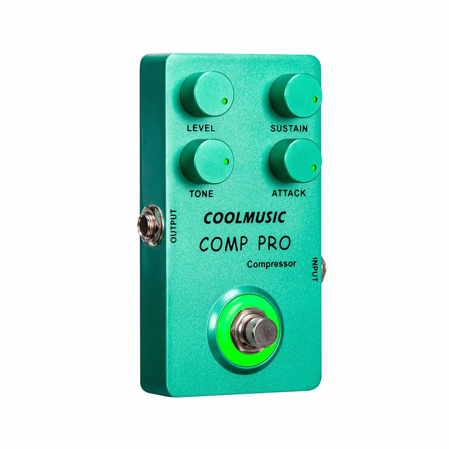 Coolmusic C-CS01 Kompressor Pedal, Comp Guitar Pedal Compression Effect E-Gitarre und Bass True Bypass