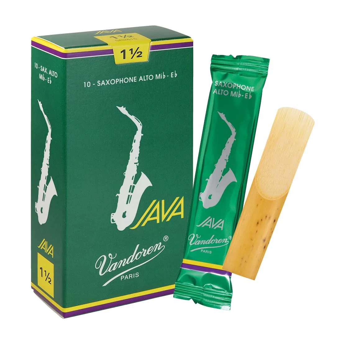 Vandoren Blatt Alt Saxophon Java Stärke 1 1/2