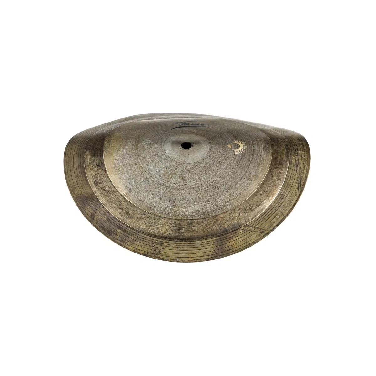 Fame Clapper Smash Stack 10", Handgehämmertes B20 Bronze Becken-Set, Natural Finish, Thin, Moderner Clap-Sound, Soundoptimierung, Einzeln Verwendbar