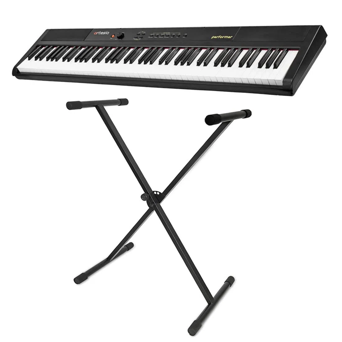 Artesia Performer Stage-Piano Keyboard Schwarz + Keyboard-Ständer