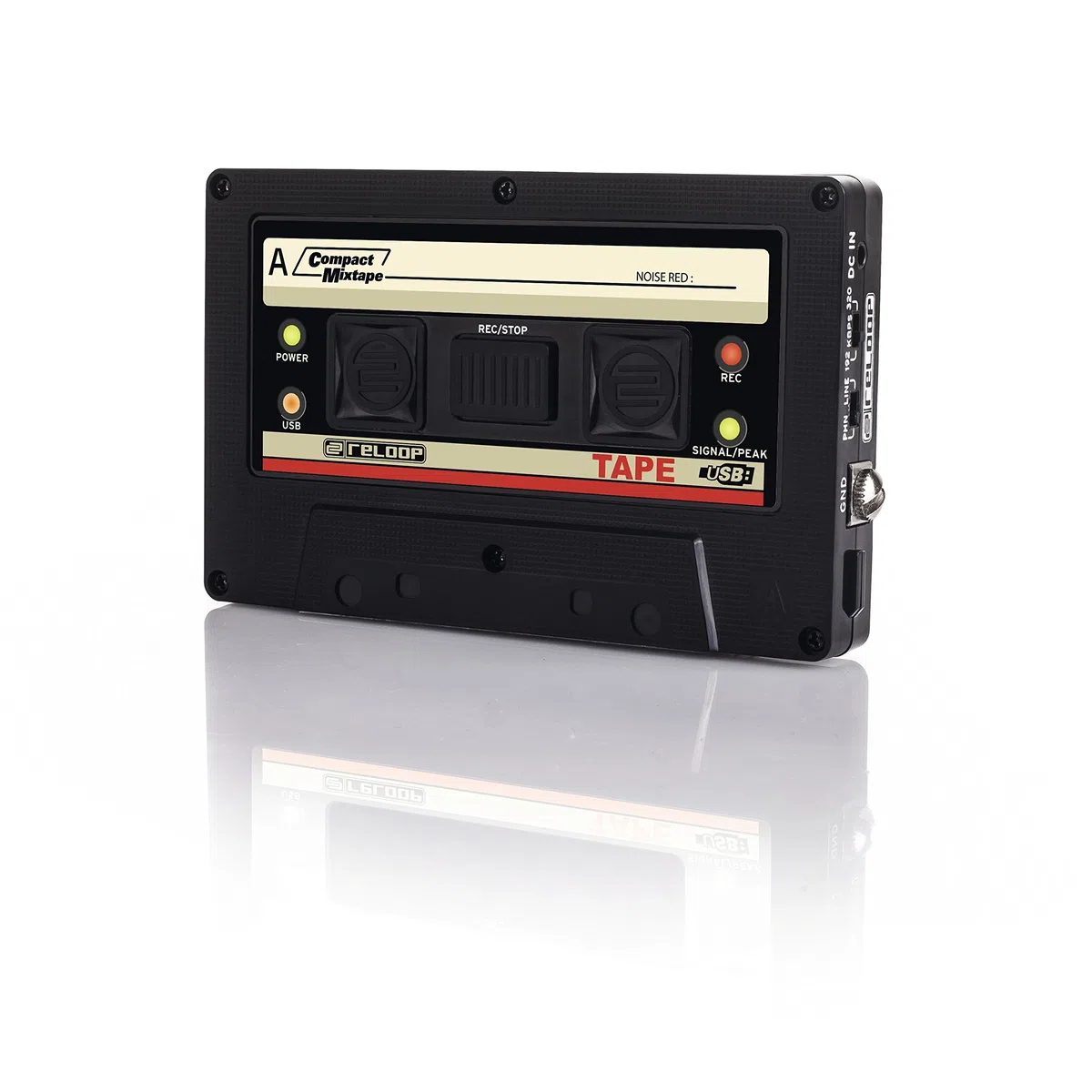 reloop Tape Recorder Encoder zum digitalisieren von Schallplatten und für DJ, schwarz