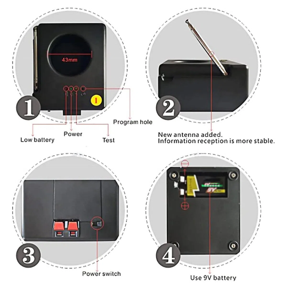Kaltes Feuerwerk, Zündmaschine, kabellose Fernbedienung, Pyrotechnik, 8 Cue-Empfänger, Bühnenausrüstung, Springbrunnen-Zündsystem, DJ, 1 Gehäuse, 8 Sockel,Battery