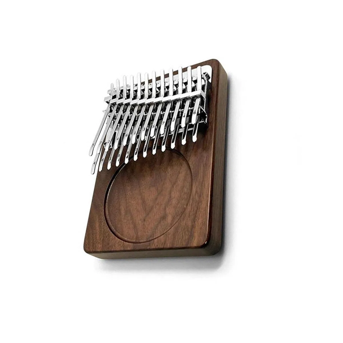 Chromatische Kalimba Mit 24 Tasten In C Dur Aus Walnussholz Professionelles Instrument