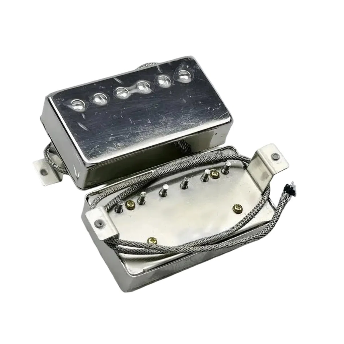 Doppelspulen Tonabnehmer Professionelles Zubehör Für Akustikgitarren 1/4 Zoll Kern Nickel Oder Gold Set(3/4)