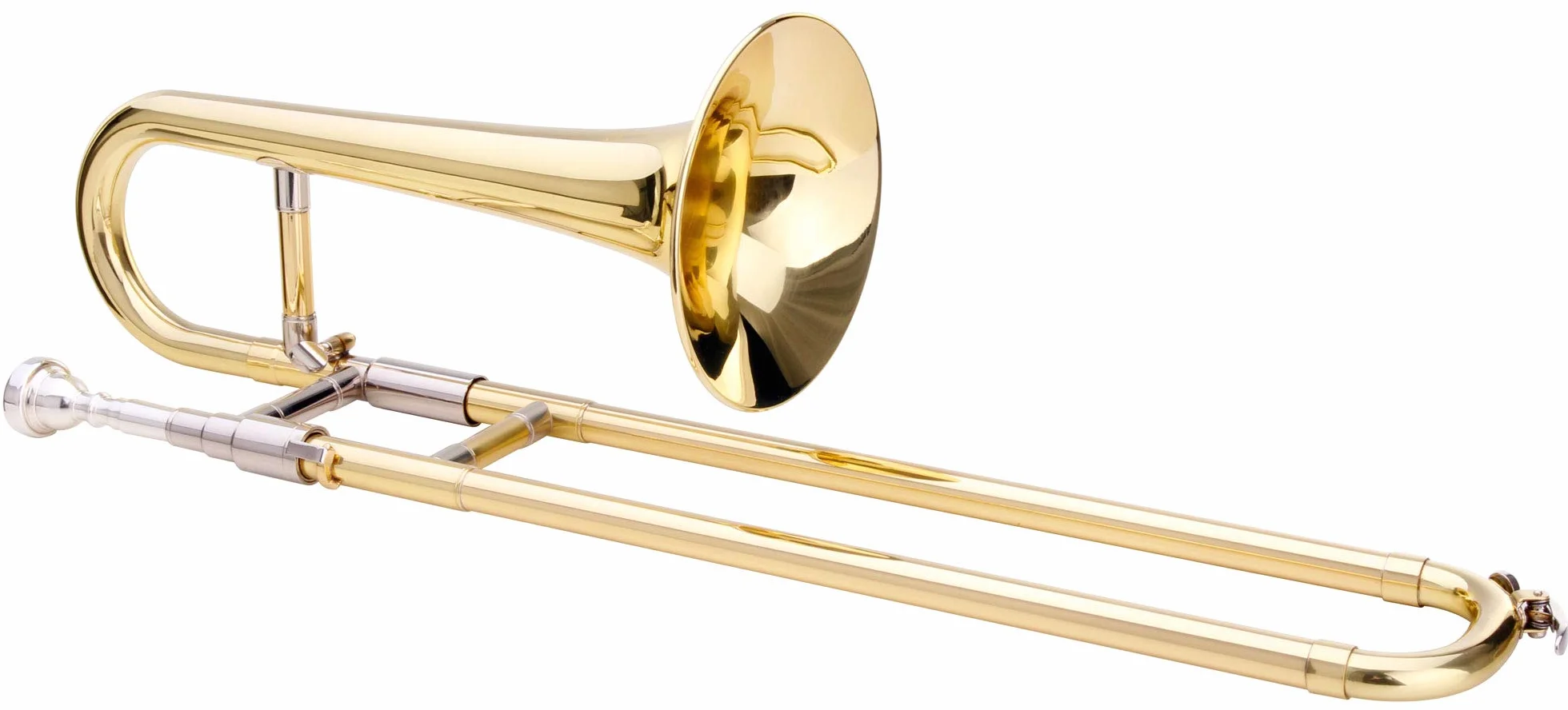 Classic Cantabile ZT-11 Sopranposaune (Bb-Stimmung, Zugtrommpete, Messing Züge, Bohrung 11,5mm, inkl. Koffer, Mundstück, Putztuch, Handschuhe)