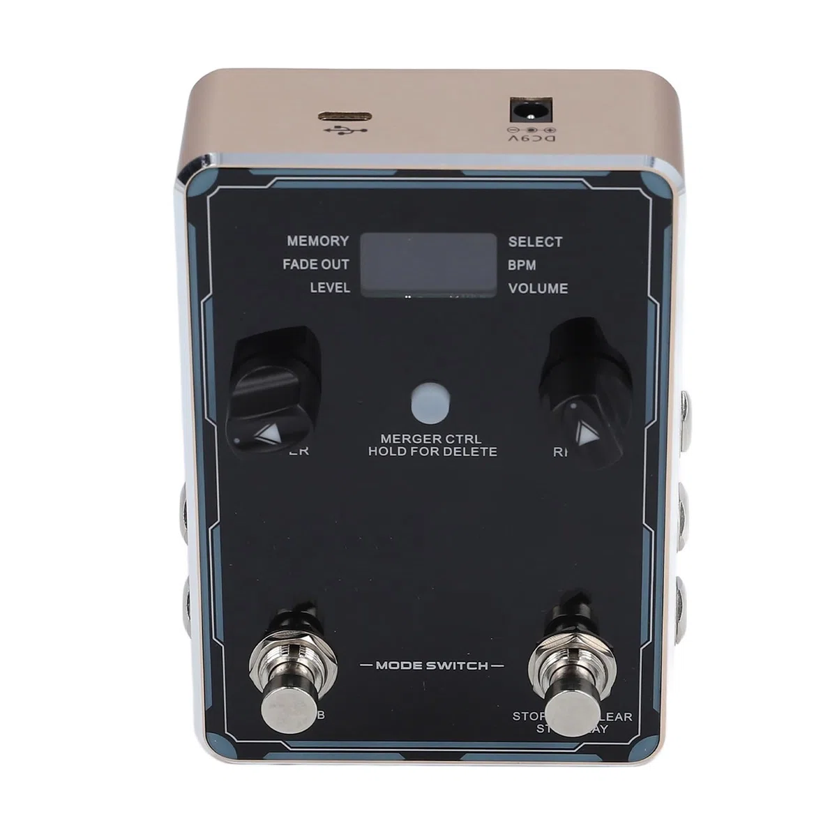 Gitarren-Looper-Pedal, 160 Minuten Looping-Zeit, Loop-Pedal, Multifunktionales Looper-Gitarren-Effektpedal für E-Gitarre