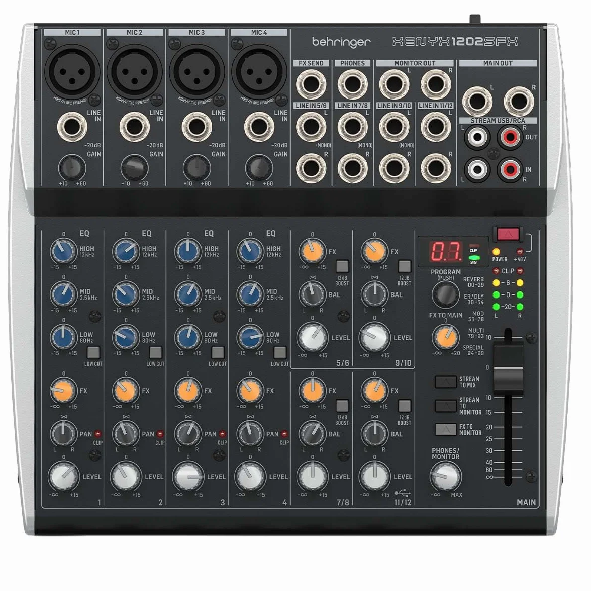 Behringer XENYX 1202SFX - Analogmixer, Einheitsgröße, Mehrfarbig
