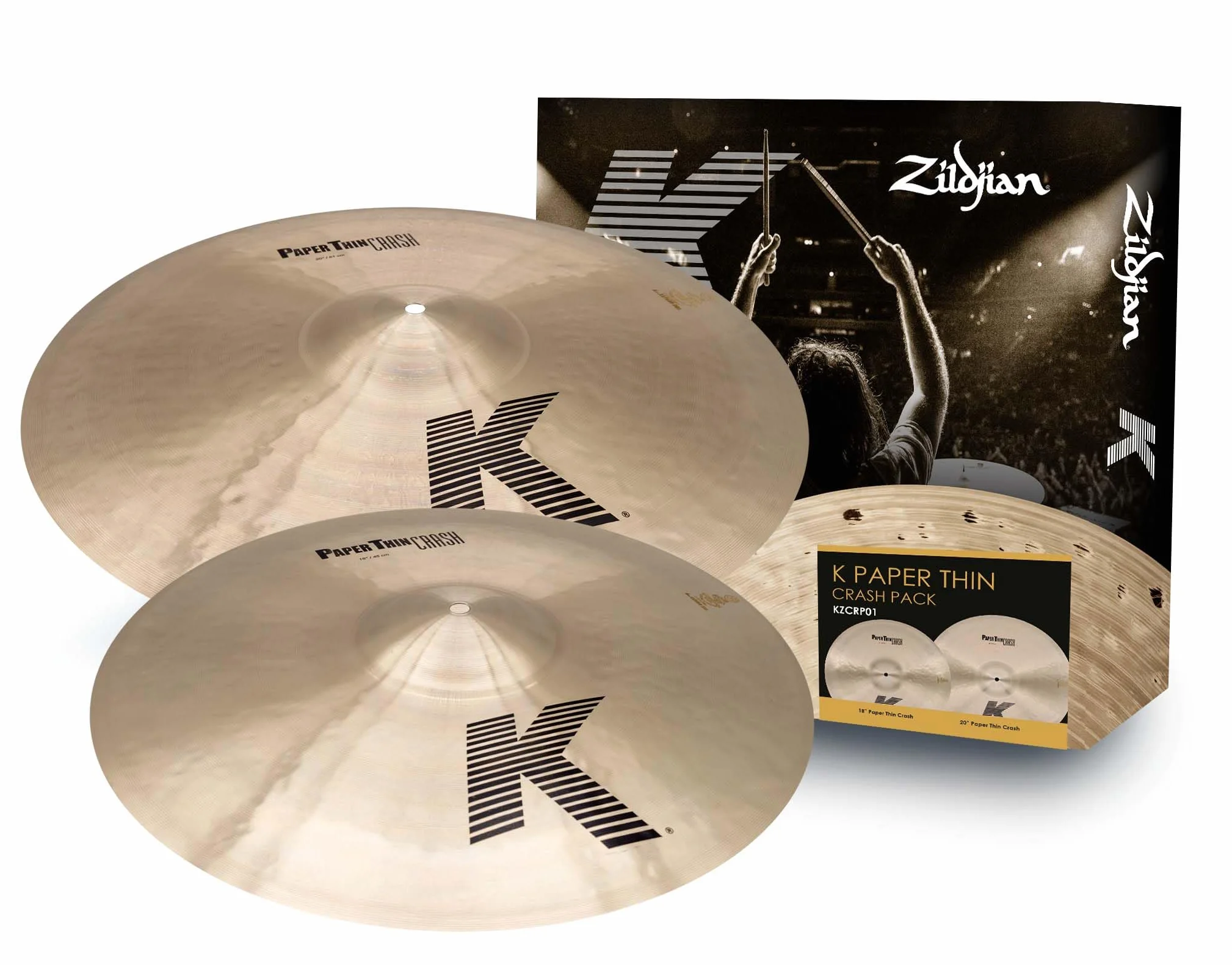 Zildjian Becken-Set K Zildjian Paper Thin Crash KZCRP01