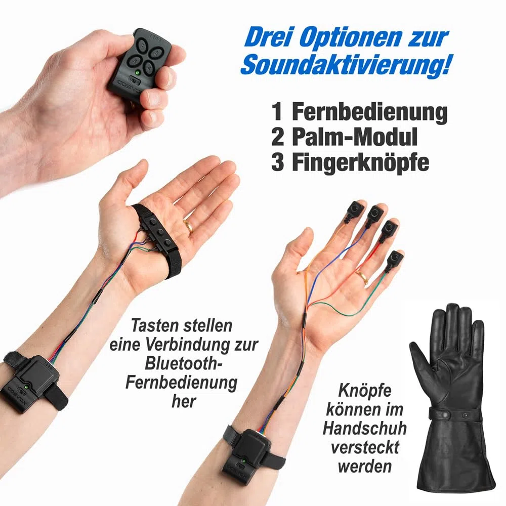 Bluetooth-Modul für Cosplay. Fügen Sie Soundeffekte und epische Musik zu Ihren Kostümen und Accessoires hinzu