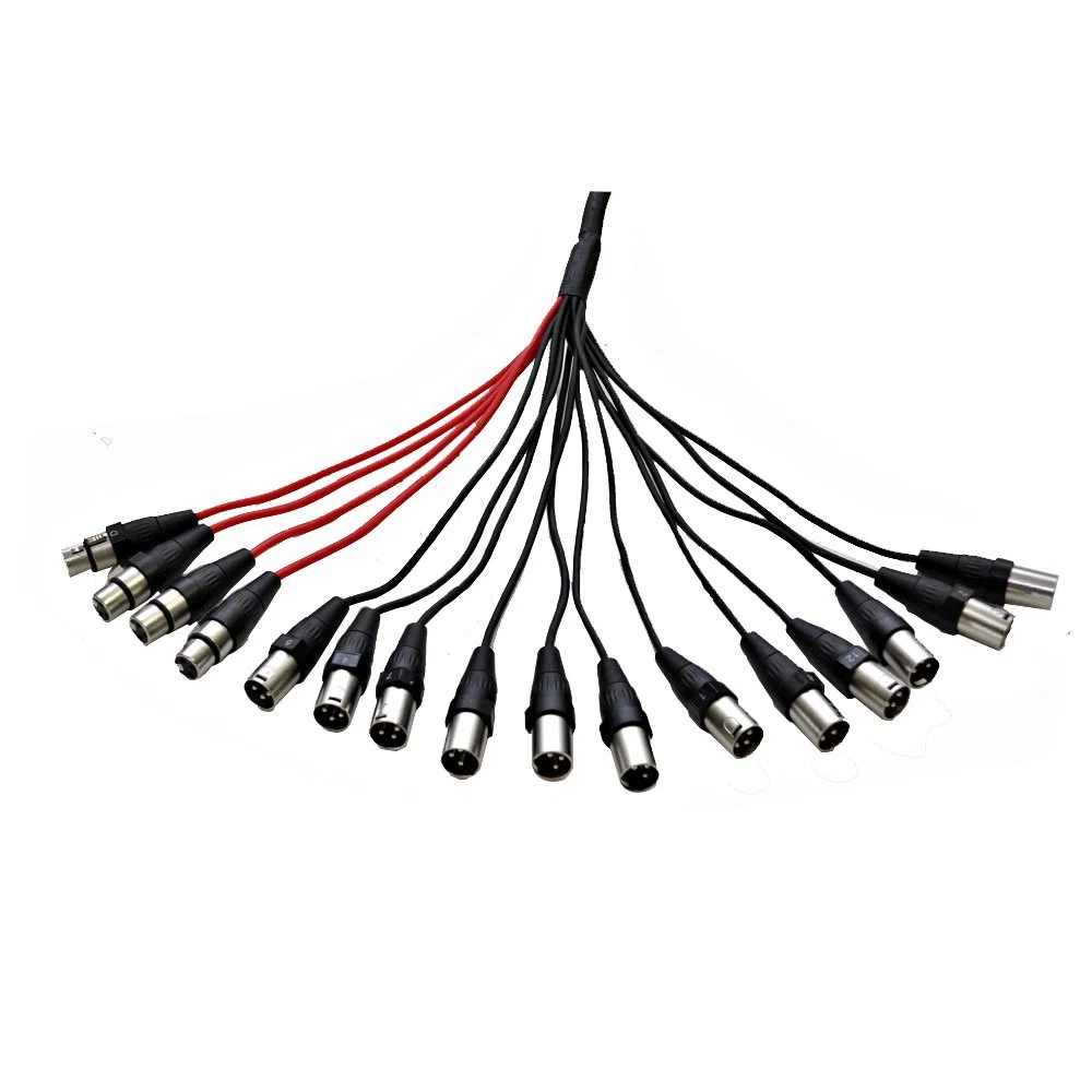 Seismic Audio Lautsprecher 12 Kanal Low Profile XLR Send Circuit Board Snake Cable, XLR Splitter Kabel, 30 m