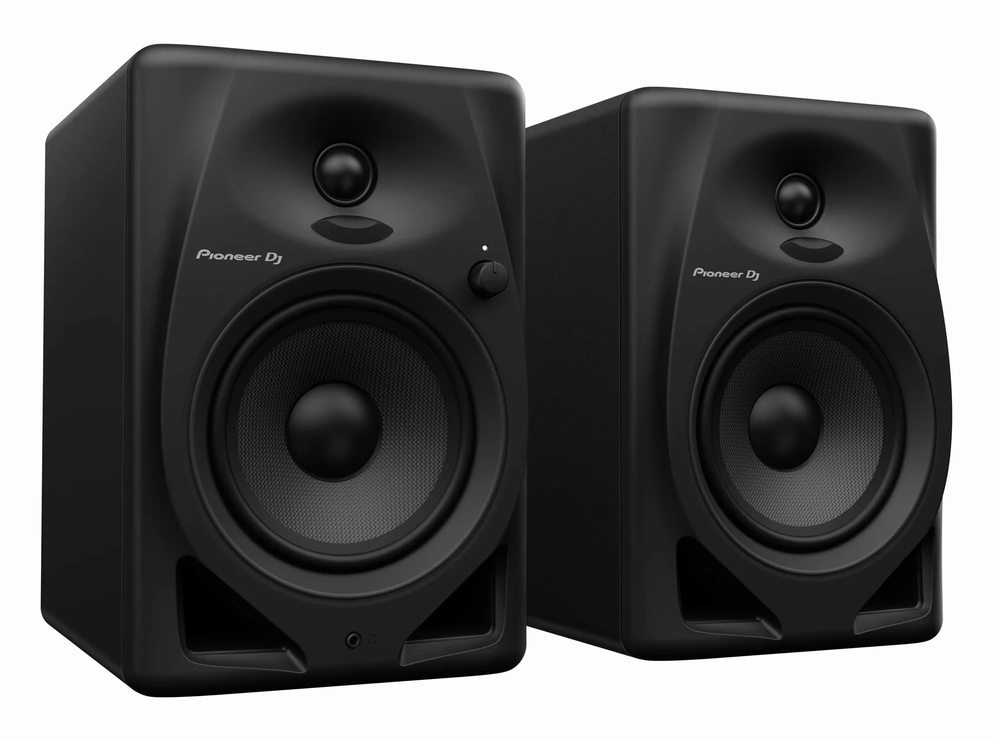 Pioneer DJ DM-50D 5 Desktopmonitorsystem (schwarz) One Size & HDJ-CUE1, DJ Kopfhörer, Schwarz
