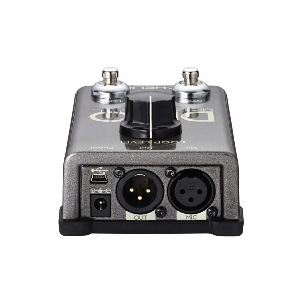 TC Helicon DITTO MIC LOOPER Einfach zu bedienendes Looper-Pedal mit zwei Tasten für Gesang und akustische Instrumente