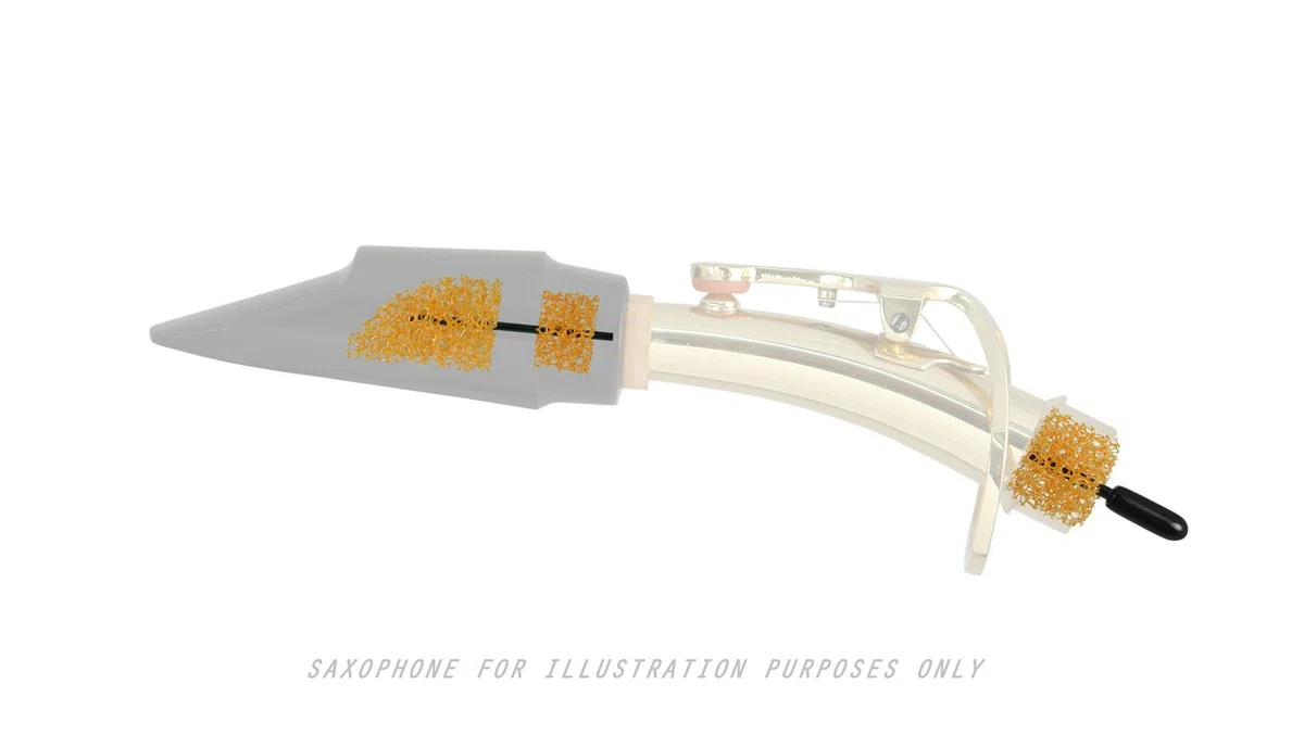 Magilanck Saxophon-Dämpfer für Sopran-Saxophone mit abnehmbarem Hals